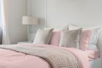 Luxurious Viscose from 100% Bamboo 2-Piece Pillowcase Set , Oeko-TEX Certified, Queen - Pale Rose