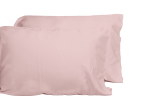 Luxurious Viscose from 100% Bamboo 2-Piece Pillowcase Set , Oeko-TEX Certified, Queen - Pale Rose