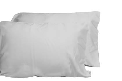 Luxurious Viscose from 100% Bamboo 2-Piece Pillowcase Set , Oeko-TEX Certified, Queen - Silver Grey