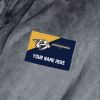 Official NHL Predators L/XL Personalized Robe (Charcoal)