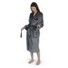 Official NHL Blackhawks S/M Personalized Robe (Charcoal)