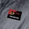 Official NHL Blackhawks S/M Personalized Robe (Charcoal)