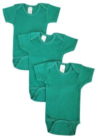Unisex Baby 3 Pc Onezies (Color: Green, size: medium)