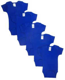 Blue Bodysuit Onezies (Pack of 5) (Color: Blue, size: small)