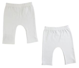 Infant Pants - 2 Pack (Color: White, size: large)
