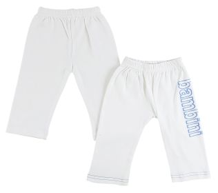 Infant Track Sweatpants - 2 Pack (Color: White, size: large)