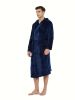 Mens Cozy Hooded Robe Trendy Warm Comfy Lounge Wear