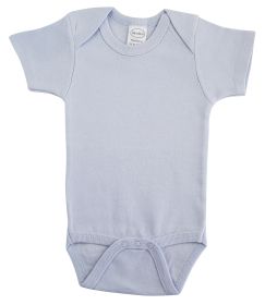 Interlock Blue Short Sleeve Onezie (Color: Blue, size: small)